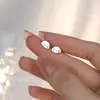 Brincos Fofos de Filhote de Pet para Mulheres, Prata Pura 999, Estilo Coreano, Modernos e Adoráveis, Novo Design de Animal Cartoon, Pequenos Brincos de Prata Pura