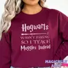 Sudadera Wizard Teacher Enseña Universal Sudadera Nerd Sutil Harry Cuello Redondo Ropa Casual Y2K