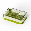 Molde para Cubitos de Hielo Prensa Bandeja de Hielo Caja para Hacer Hielo Doméstico Grado Alimenticio Artefacto Almacenamiento de Hielo en Refrigerador Caja de Almacenamiento Molde Casero