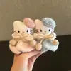 Colgante de Bolsa de Gatito Lindo Llavero de Juguete de Peluche Vintage Regalo