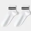 Calcetines Cortos Rayados Clásicos para Hombre, Calcetines Deportivos Absorbentes de Sudor de Media Pantorrilla para Primavera y Verano, Calcetines Cortos y de Media Pantorrilla Antibacterianos al por Mayor, Industria de Calcetines de Zhuji