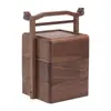 Bandeja de Frutas Secas de Madera con Tapa, Aspecto de Alta Gama, para Sala de Estar Uso Doméstico, Caja de Pasteles Lunares de Alto Valor Estético, Caja de Té de Lujo Ligero, Caja de Frutas Secas, Lujo Ligero