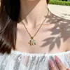 Collar de Elefante Pequeño Lindo Transfronterizo Europeo y Americano Acero de Titanio Estilo de Lujo Ligero Nicho Cadena para Clavícula Versátil para el Día a Día Accesorio