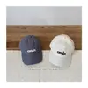 Gorra de Béisbol de Primavera Nueva Estilo Coreano con Estampado de Letras para Niños y Niñas, Protector Solar, Elegante y Versátil