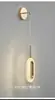 Lámpara de Pared Creativa Minimalista Nórdica para Fondo de Sala de Estar, Lámpara de Pared de Lujo Ligero, Lámpara de Mesita de Noche, Lámpara de Dormitorio de Alta Gama Moderna, Luz de Tres Colores