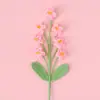 Día del Maestro Día de San Valentín Rama de Flor de Nomeolvides de Siete Cabezas Hecha a Mano Decoración para el Hogar Floristería Ramo Tejido Terminado Venta al por Mayor