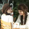 Sombrero Romboide Triángulo Amazon Estilo Coreano Otoño e Invierno Lana Sombrero de Mujer Gorra Apilada Gorra de Punto Gorro de Punto