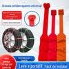 Abraçadeiras Antiderrapantes com Novos Dentes de Aço, Força de Puxar Mais Forte, Design de Ranhura Antiderrapante, Adequado para Veículos de Três e Quatro Rodas, Abraçadeiras de Cabo Portáteis
