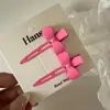 Un Par de Pasadores Metálicos con Forma de Lazo Sin Costuras para el Flequillo de Mujer Pasador Nuevo Estilo Pinza Cosmética Accesorios para el Cabello