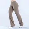 Calças de yoga flare DFYN populares da ZORA, calças retas soltas que emagrecem para mulheres, leggings
