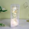 Caja de regalo de simulación de rosa de flor eterna, ideal para Tanabata, regalo de San Valentín, regalo de cumpleaños, decoración para novia.
