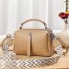 2025 Bolso de Hombro Nuevo Moda Casual Bolso Cruzado Gran Capacidad Color Sólido Portátil Bolso Cuadrado Pequeño Venta Directa de Fábrica