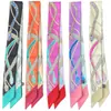 Bufanda Diagonal de Seda Estilo Nuevo, Cinta de Seda Imitación, Seda de Sarga Estampado Digital, Diadema para Mujer, Bufanda de Regalo, Versátil y Moderna