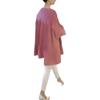 9825 Damei Ai Yuan 2025 Outono Novo Rosa Plissada Solta Camisa Básica Calça Longa Branca Justa Roupa Feminina
