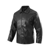 2025 Novo 2616 Jaqueta de Couro Masculina Primavera Masculina Slim Lapela Casual Jaqueta Masculina Tops Corta-vento Casual Presilha