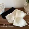 6688 # Estilo Puro Deseo de Alta Gama Chica Picante Camisola de Encaje 3D con Copas Fijas, Efecto Push-Up, Hermoso Diseño de Cuello en V, Espalda Bonita