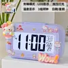 Melody Mini Luminoso Digital Pequeño Despertador Temporizador Estudiante Mesita de Noche Portátil Reloj Escritorio Inteligente Hora Digital