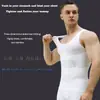 Colete Modelador Masculino, Controle Abdominal, Versão Atualizada para Esportes Amazon Transfronteiriça, Controle Abdominal e Proteção da Cintura, Roupa Íntima Esportiva Respirável Sem Costura