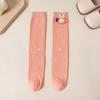 Calcetines para Niñas Primavera y Otoño Calcetines Largos Color Macarrón Estilo Princesa Infantil Lindo Rábano Calcetines de Puño para Estudiantes