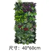 Planta Verde Simulada Cabezal de Puerta Decoración Interior Fondo Césped de Plástico Flores Falsas