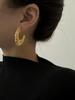 Brincos de estudo exclusivos de design de nicho europeu e americano para mulheres 2023 outono e inverno novos brincos de emagrecimento de alta qualidade brincos de estilo frio