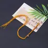 Campanillas de Viento con Cáscara de Fruta Tejidas a Mano con Cuerda, Nudo de Diamante, Nudo Plano, Accesorios de Cuerda Lisa, Colgante, Llavero, Manualidades DIY y Artículos Decorativos