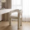 Silla de Maquillaje para el Hogar Estilo Crema Celebridad de Internet Taburete de Tocador Silla para Salón de Uñas Silla Sencilla para Dormitorio Celebridad de Internet Silla Individual Little Red Book