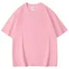 Camiseta de Algodón Puro Pesado 240g Estilo Moderno Camiseta Unisex al por Mayor Para Team Building Camiseta Base No Transparente Holgada Cuello Redondo Manga Corta