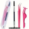 Pinça Curvadora de Cílios Portátil Pinça para Cílios Postiços Curvador de Cílios de Aço Inoxidável Curvador de Cílios Não Belisca a Pele Curvador de Cílios