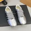 Solado reto color block sapatos de treino alemães sapatos novos de peça única elástico 2026 couro macio sapatos esportivos sapatos femininos slip-on casual verão