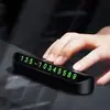 Placa de Número de Telefone para Estacionamento Temporário, Sinal de Telefone para Movimentação de Carro, Proteção Solar Pressione para Esconder Placa de Número Luminosa para Cartão de Estacionamento, Enfeites para Carro