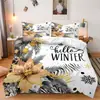 Temu Juego de Cama Navideño de Tres Piezas Enano Navideño Anciano Decoración del Hogar Juego de Cama de Tres Piezas Se Puede Enviar Jit