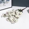 Ramas artificiales de flor de durazno, ramo de flores artificiales, flores de plástico, flores secas individuales, adornos para bodas, interiores y salas de estar, ramas decorativas de flor de durazno.