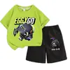 Nuevo Conjunto de Ropa de Verano para Niños y Niñas: Conjunto de dos piezas: Camiseta de manga corta y shorts holgados