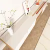 Alfombrilla para Mesa de Mueble de TV Mantel Largo Lujo Accesible Cuero de Gama Alta Patrón PVC Entrada Aparador Protección Superior de Encimera de Zapatero