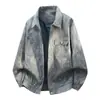 Chaqueta para Hombre Tallas Grandes para Primavera y Otoño, Estilo Nuevo, Holgada Casual Cuello Solapa, Extra Grande y Elegante, Chaqueta Versátil de Lino