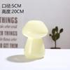Jarrón de cristal con forma de hongo, novedoso y creativo, con arreglo floral hidropónico, flores secas, adornos artesanales de escritorio para sala de estar