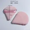 Esponja de Polvo Seco Triangular Transfronteriza, Esponja para Polvos Sueltos, Esponja para Polvos Fijadores, Esponja de Terciopelo en Forma de Abanico que No Absorbe el Polvo, Esponja de Terciopelo