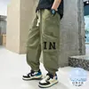 Z1199 Crianças Yang Inicial 2024 Verão Novo Casual Calça Tendência Leve Anti-mosquito Moda Versátil Rua Fritada Tendência
