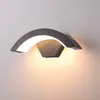 Lámpara de Pared para Exteriores con Sensor de Movimiento Humano, Lámpara de Pared Simple con Forma de Luna para Patio Exterior Balcón Entrada con Carcasa de Aluminio Fundido a Presión