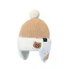 Gorros de Bebé para Otoño e Invierno, Gorros de Lana para Bebé, Gorros de Punto Lindos y Súper Lindos para Niños, Gorros Cálidos con Protección para los Oídos, Gorros Baotou