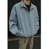 Chaqueta de retazos a cuadros estilo americano transfronteriza, ropa deportiva de moda de alta gama para hombre de otoño, chaqueta corta tipo béisbol para parejas