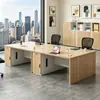 Mesa de escritório moderna e simples, conjunto de mesa e cadeira para uma pessoa para funcionários do escritório, mesa de gerente, pequena estação de trabalho para funcionários