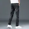 Calça Jeans Masculina Reta Solta 2026 Novo Verão Fina Marca de Alta Qualidade Tendência Slim Fit Stretch Casual Calça Longa