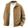 Jaqueta Masculina Outono 2026 Novo Estilo Gola Alta Casaco para Homens Jovens e de Meia-Idade Respirável Esportes ao Ar Livre Tamanho Grande Top Solto
