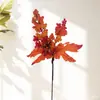 Cipó de Frutas Vermelhas Artificiais, Frutas da Fortuna Festivas DIY Frutas de Acácia, Cipó de Flores de Natal Artificiais, Decoração de Parede com Flores Penduradas