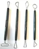 Suministro directo de fábrica 4 herramientas redondas de doble punta verdes de arcilla de seda herramientas manuales diy para arcilla FS4-20