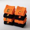 Meias de Algodão da Moda Versáteis para Mulheres Outono e Inverno Série Laranja Letra B Laranja Bordada Meias da Moda Meias de Novo Estilo Algodão
