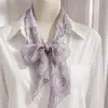 Pañuelo de Seda de Lunares para Mujer, Nuevo Color Café 2026 Bufanda Larga para el Cuello, Pañuelo de Seda de Lujo Ligero, Diadema, Accesorio de Cinta