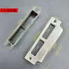 Placa de pestillo de puerta, Placa guía de puerta interior, Placa de cerradura de puerta de dormitorio, Placa de acero para marco de puerta, Juego de cerradura, Tope de puerta, Accesorios para tope de puerta